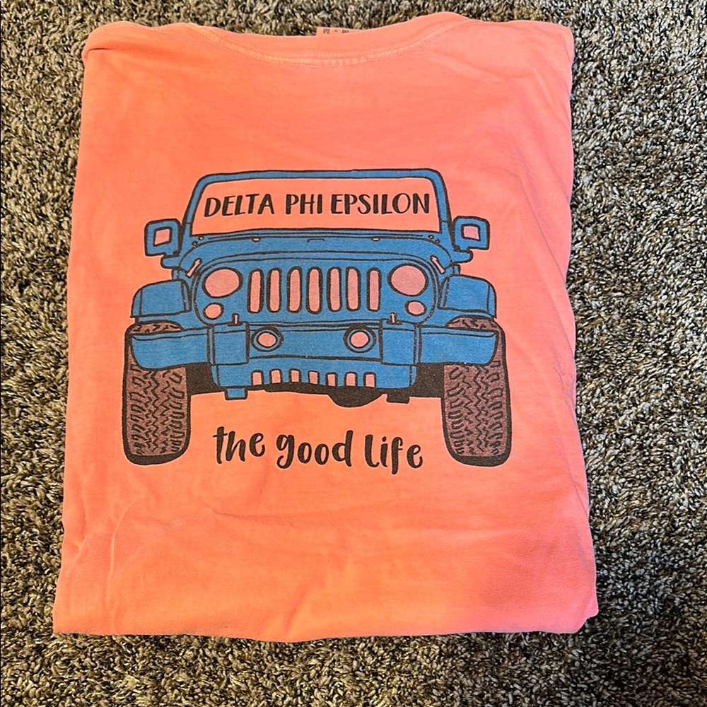 Delta Phi Epsilon Pink Graphic T-Shirt